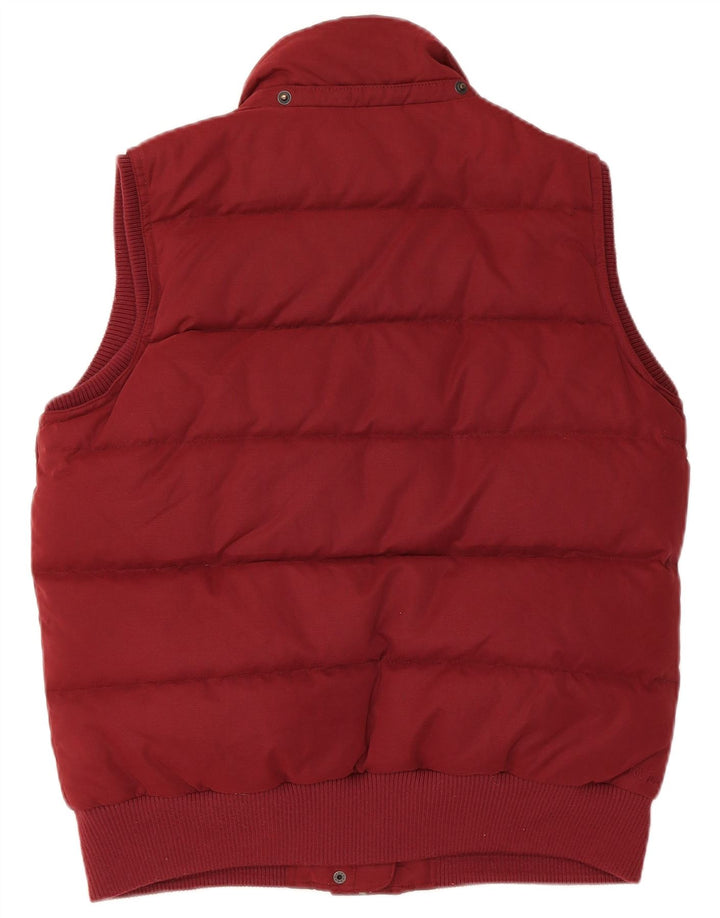 Gilet acolchoado feminino Fat Face UK 14 grande poliéster marrom