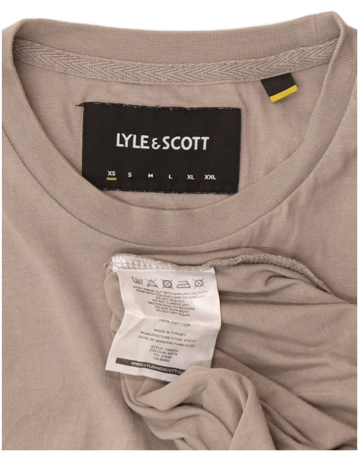 Camiseta masculina Lyle & Scott XS algodão cinza