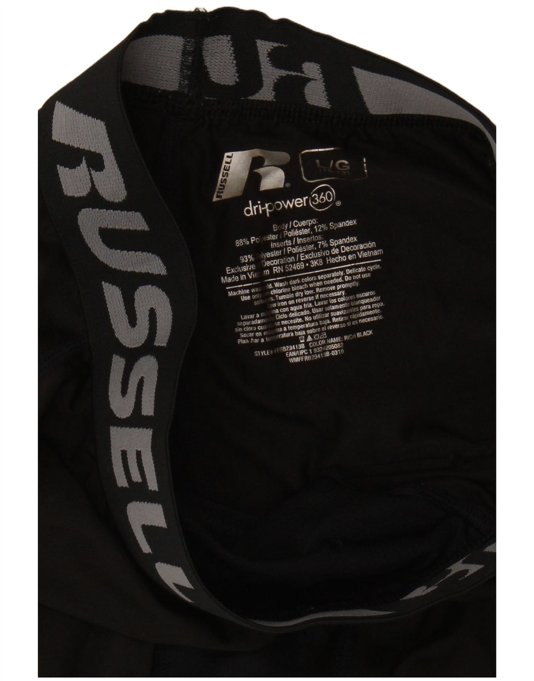 Russell Athletic Boys Graphic Capri Leggings 10-11 anos Grande Preto