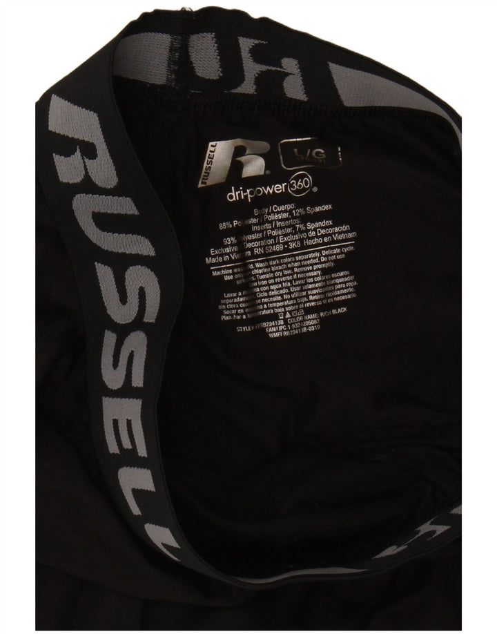 Russell Athletic Boys Graphic Capri Leggings 10-11 anos Grande Preto