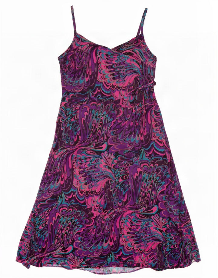 Vestido feminino Joanna Hope com padrão abstrato e deslizante Reino Unido 16 grande multicolorido