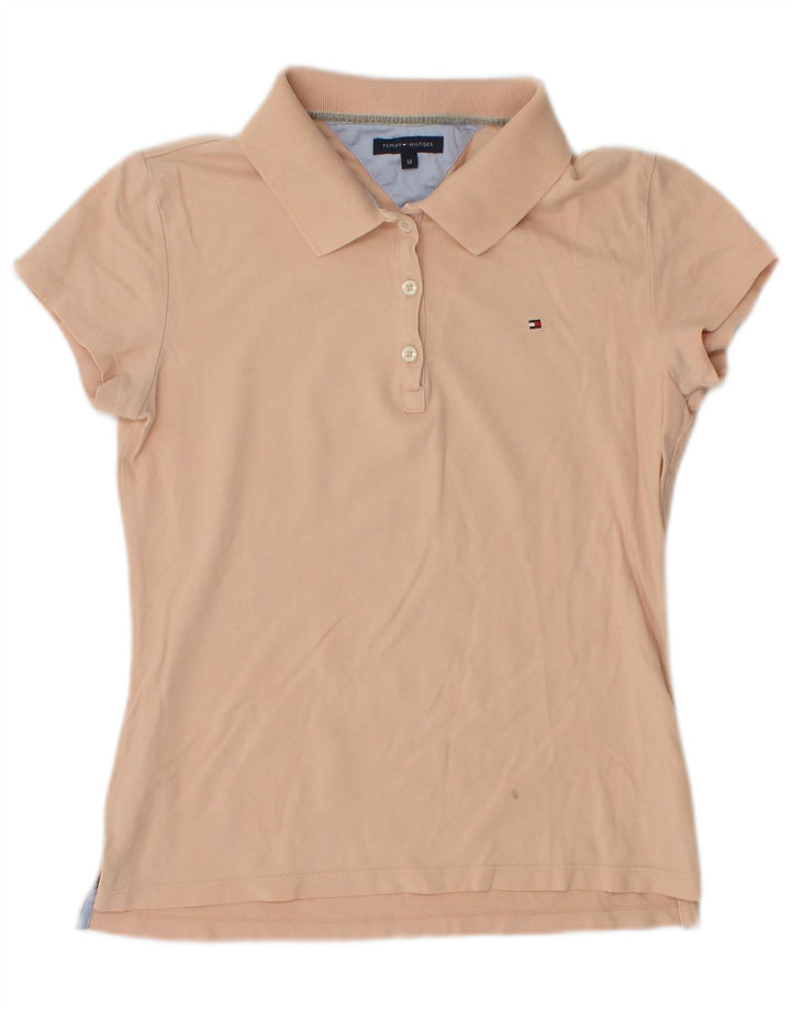 Polo Tommy Hilfiger Mulher UK 12 Médio Laranja