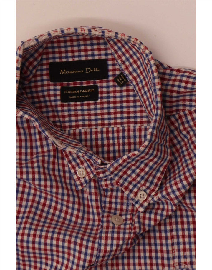 Camisa masculina Massimo Dutti XL multicolorida guingão