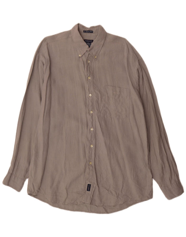 Camisa masculina Gant XL cinza linho