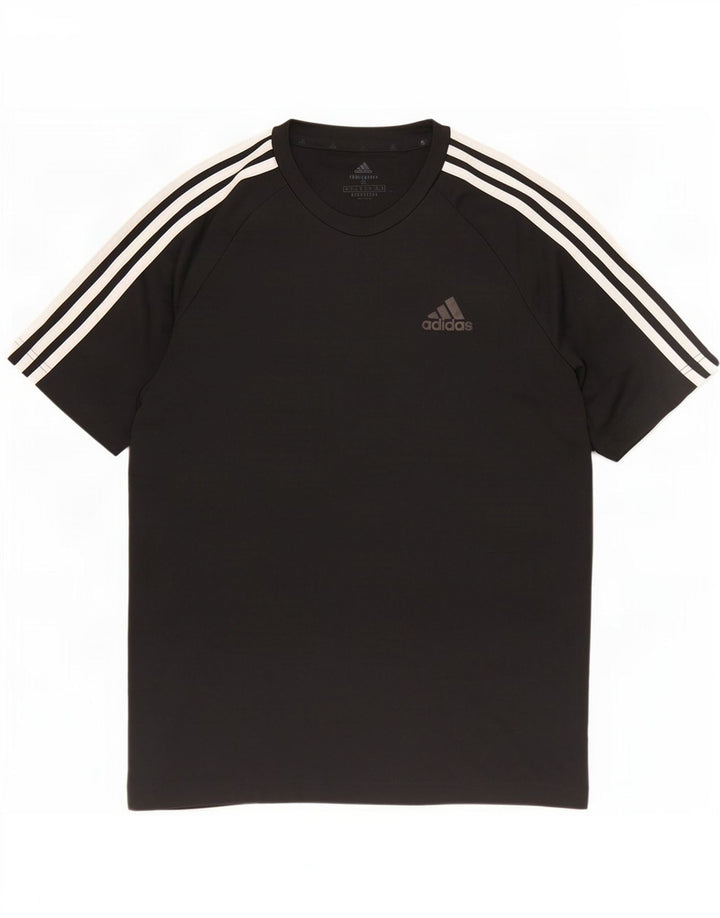 Adidas Mens Aeroready Camiseta Top Pequeno Poliéster Preto
