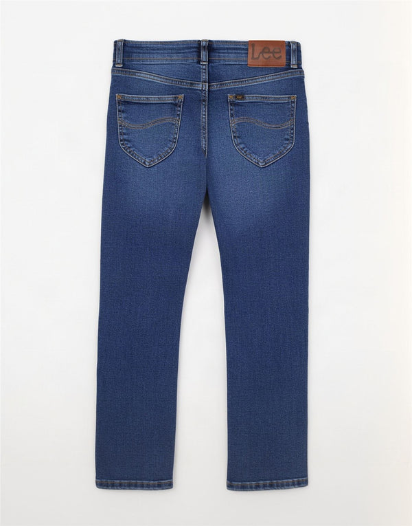 Lee Boys Slim Jeans 11-12 Anos W24 L29 Azul Algodão