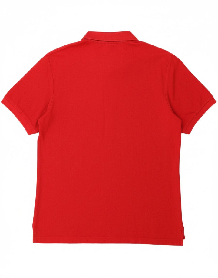 CHAPS Mens Big & Tall Polo Shirt XL Red Cotton Vintage Chaps and Second-Hand Chaps from Messina Hembry 