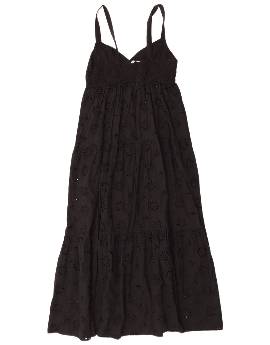 Vestido maxi feminino sem mangas Zara Reino Unido 12 médio preto