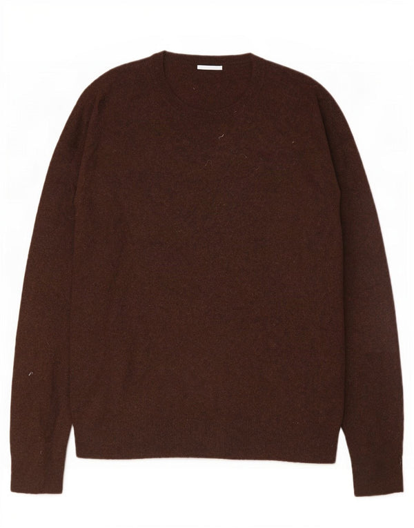Suéter Zara masculino com gola redonda XL marrom viscose
