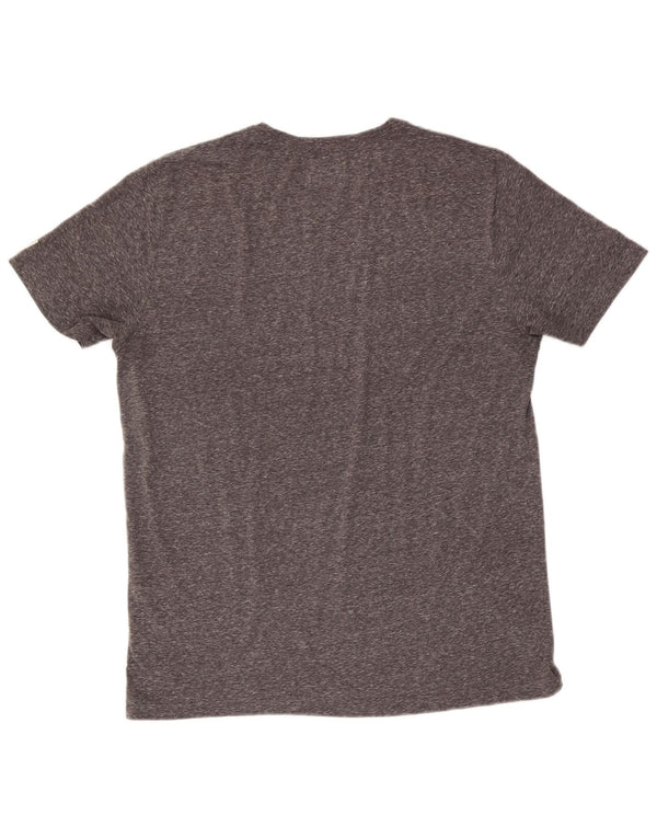 Camiseta gráfica masculina Marlboro Classics Top XL poliéster manchado cinza