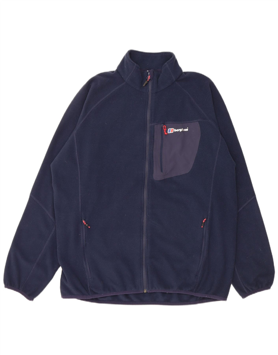 Jaqueta de lã masculina Berghaus UK 44 2XL poliéster azul marinho