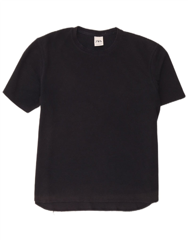 Zara Camiseta Masculina Top XL Azul Marinho