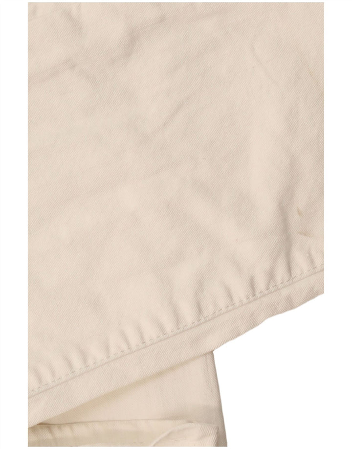 Jeans retos masculinos TRUSSARDI W33 L33 algodão branco