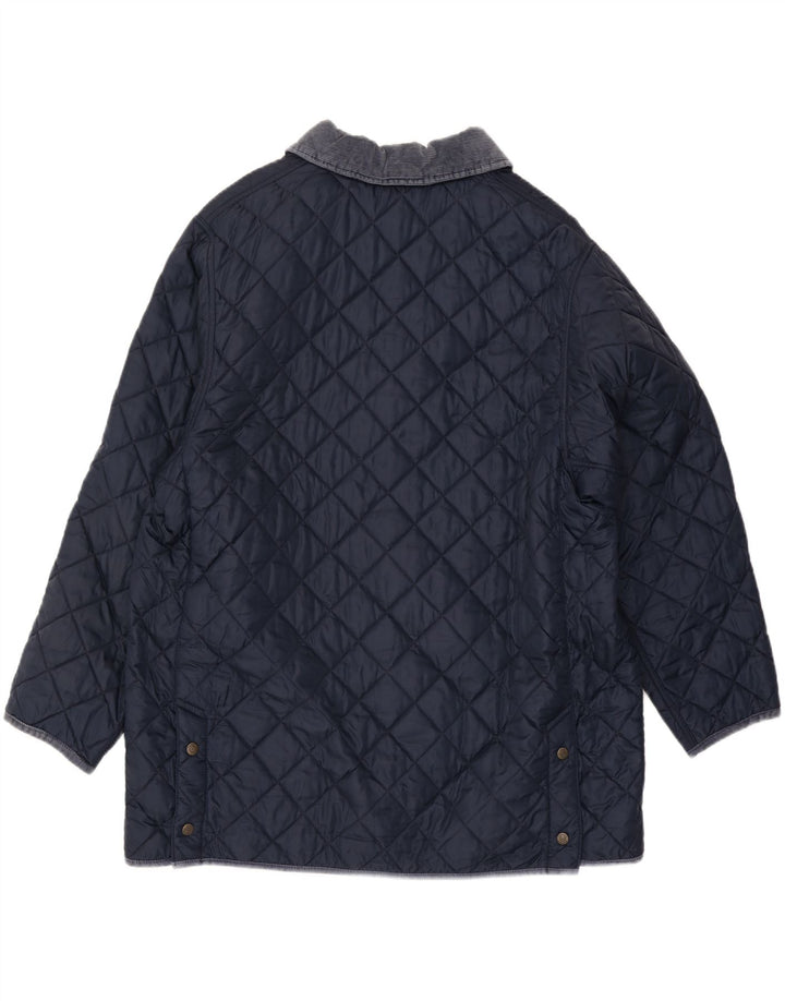 Jaqueta acolchoada masculina Henri Lloyd UK 42 XL azul marinho nylon