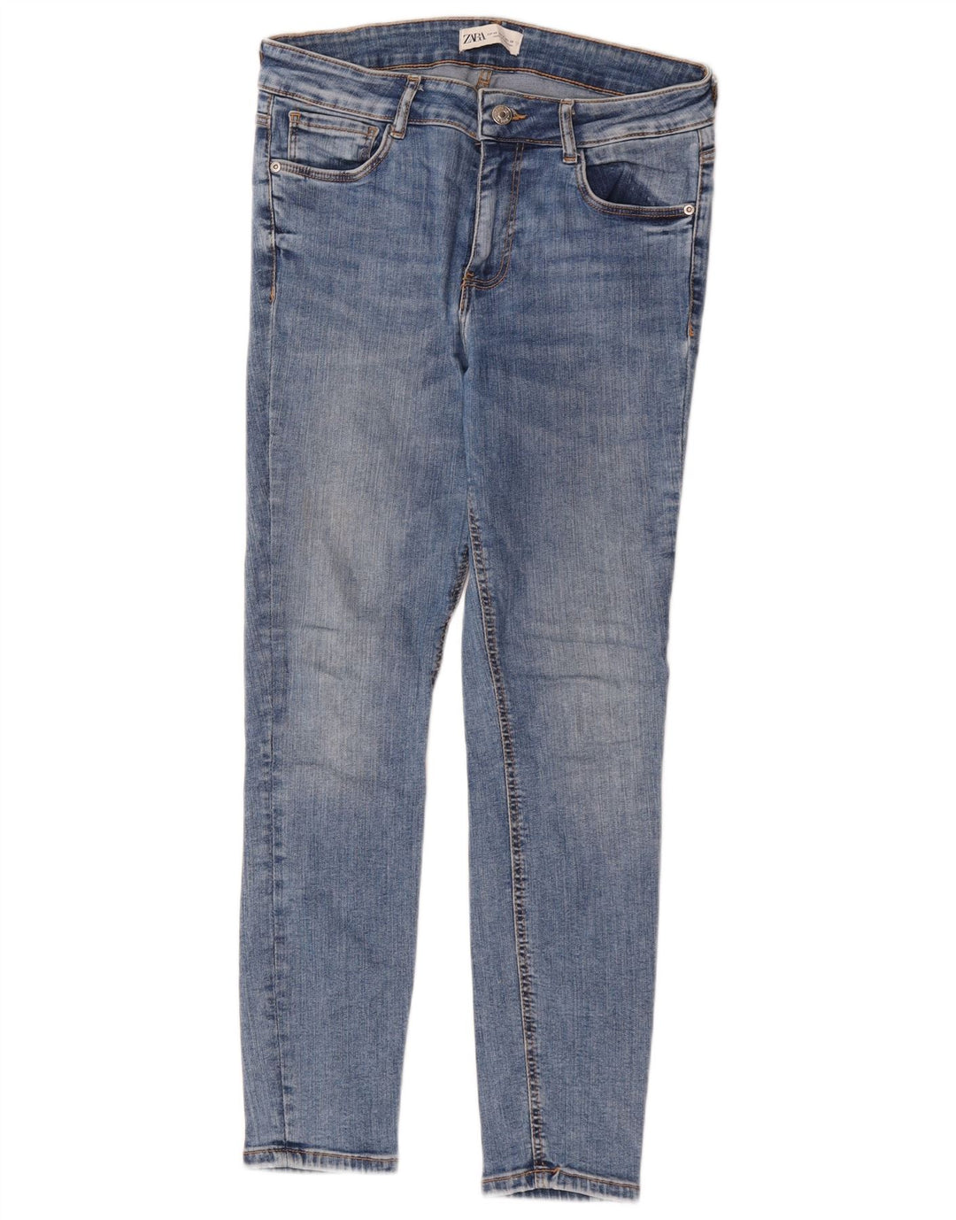 Zara Jeans Skinny Feminino EU 40 Médio W30 L27 Azul
