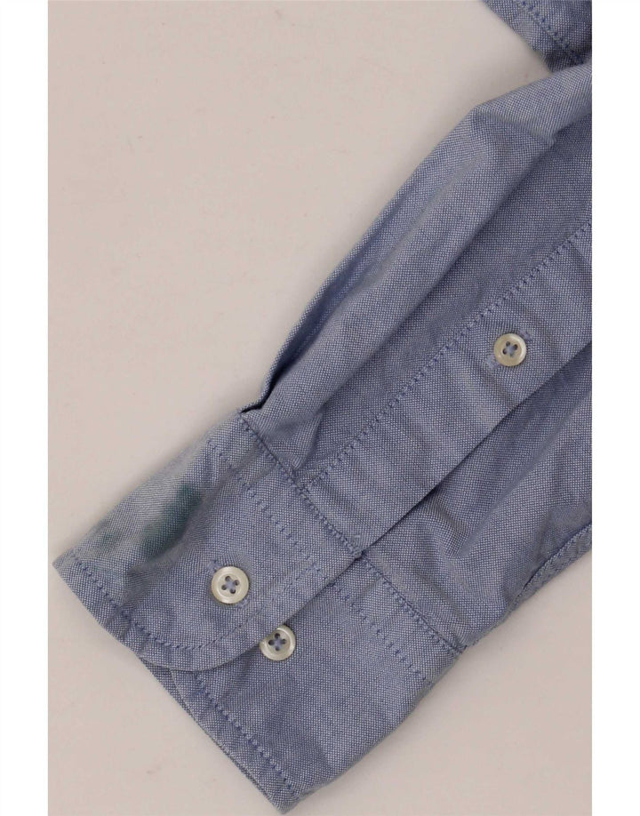 Camisa masculina Kappa algodão azul médio