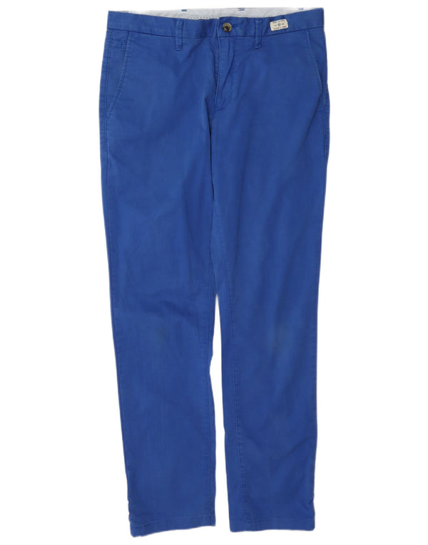 Tommy Hilfiger Mens Slim Chino Calças W32 L32 Azul Algodão