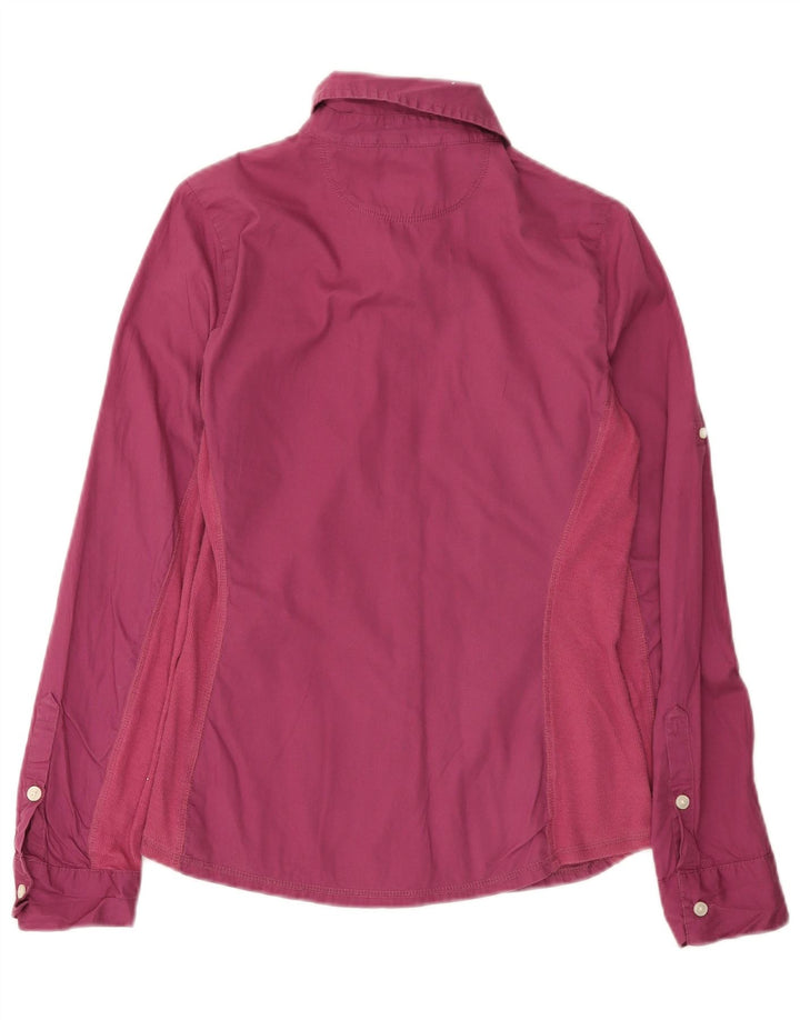 Camisa feminina CONVERSE One Star UK 10 algodão colorblock rosa pequeno