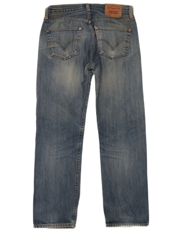 Levi's Masculino 501 Straight Jeans W32 L32 Azul Algodão