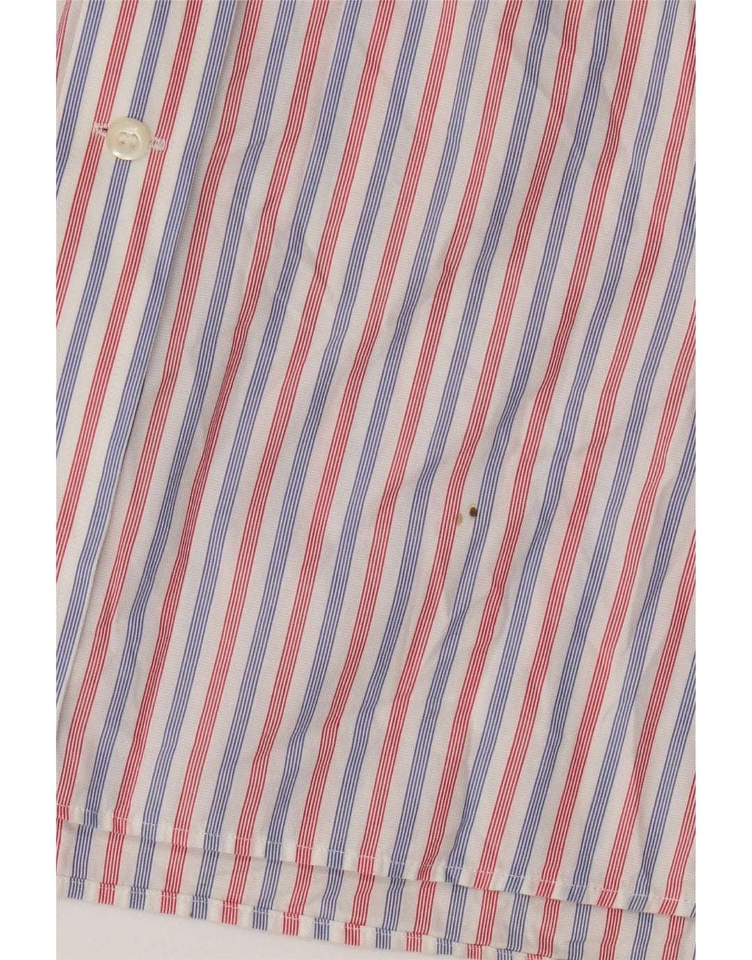 Camisa masculina Boggi Milano grande listrada vermelha de algodão