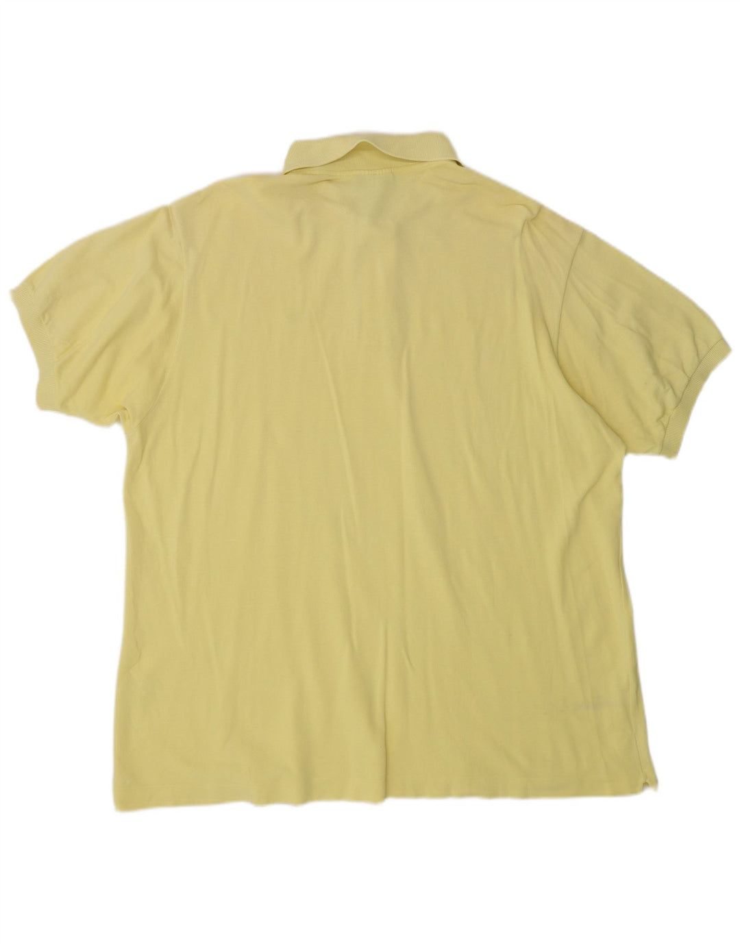 Camisa polo masculina Lacoste tamanho 8 3XL algodão amarelo