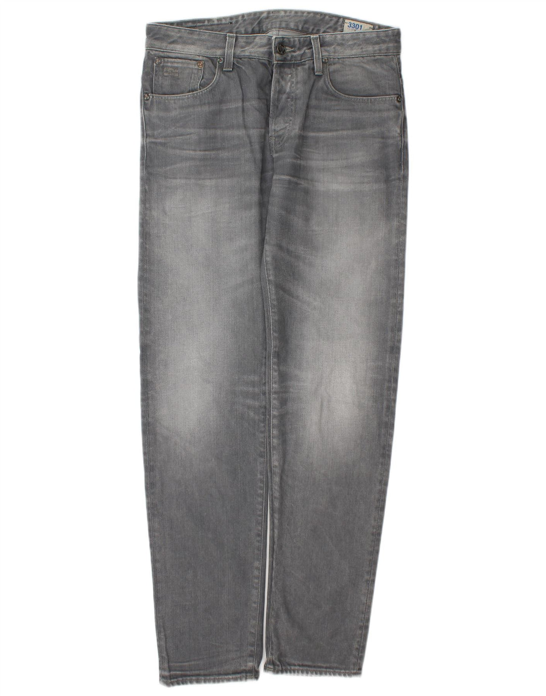 Jeans Slim Masculino G-Star W32 L34 Algodão Cinza