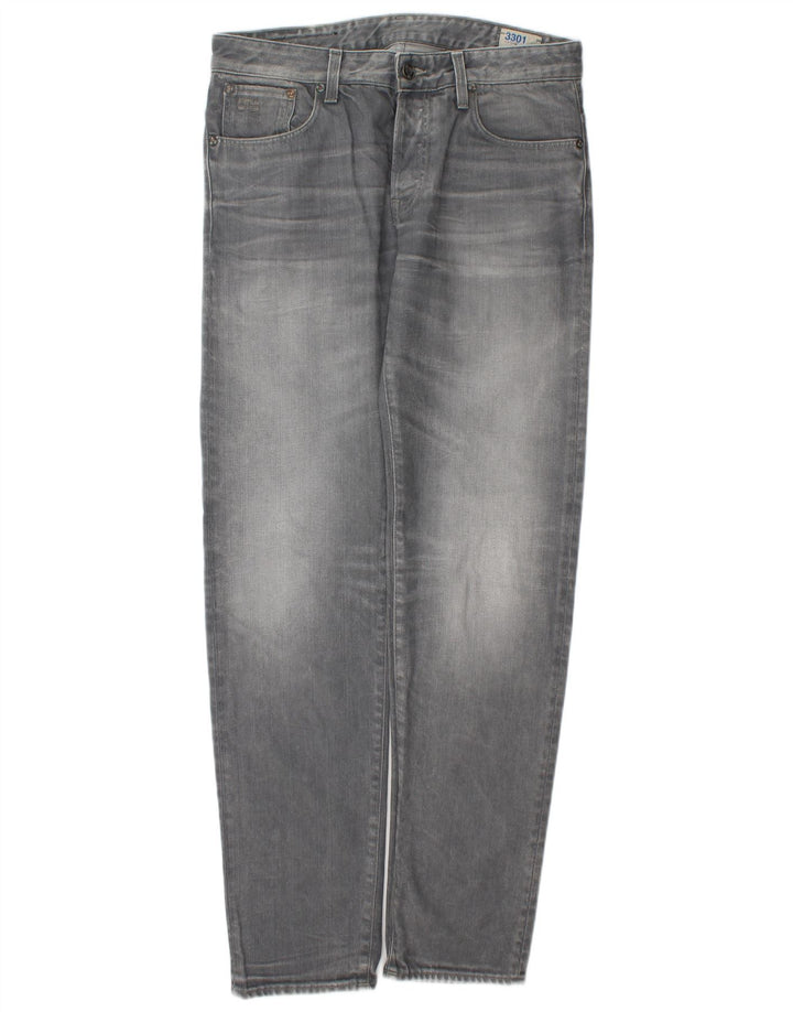 Jeans Slim Masculino G-Star W32 L34 Algodão Cinza