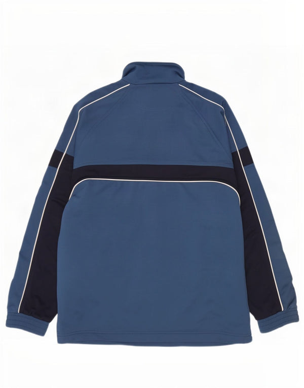Lotto Mens Tracksuit Top Jacket Large Navy Blue Colourblock Polyester