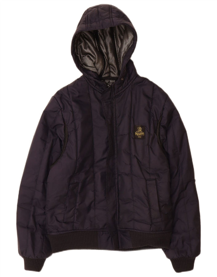 Jaqueta acolchoada com capuz para meninos Refrigiwear 13-14 anos grande azul marinho poliamida