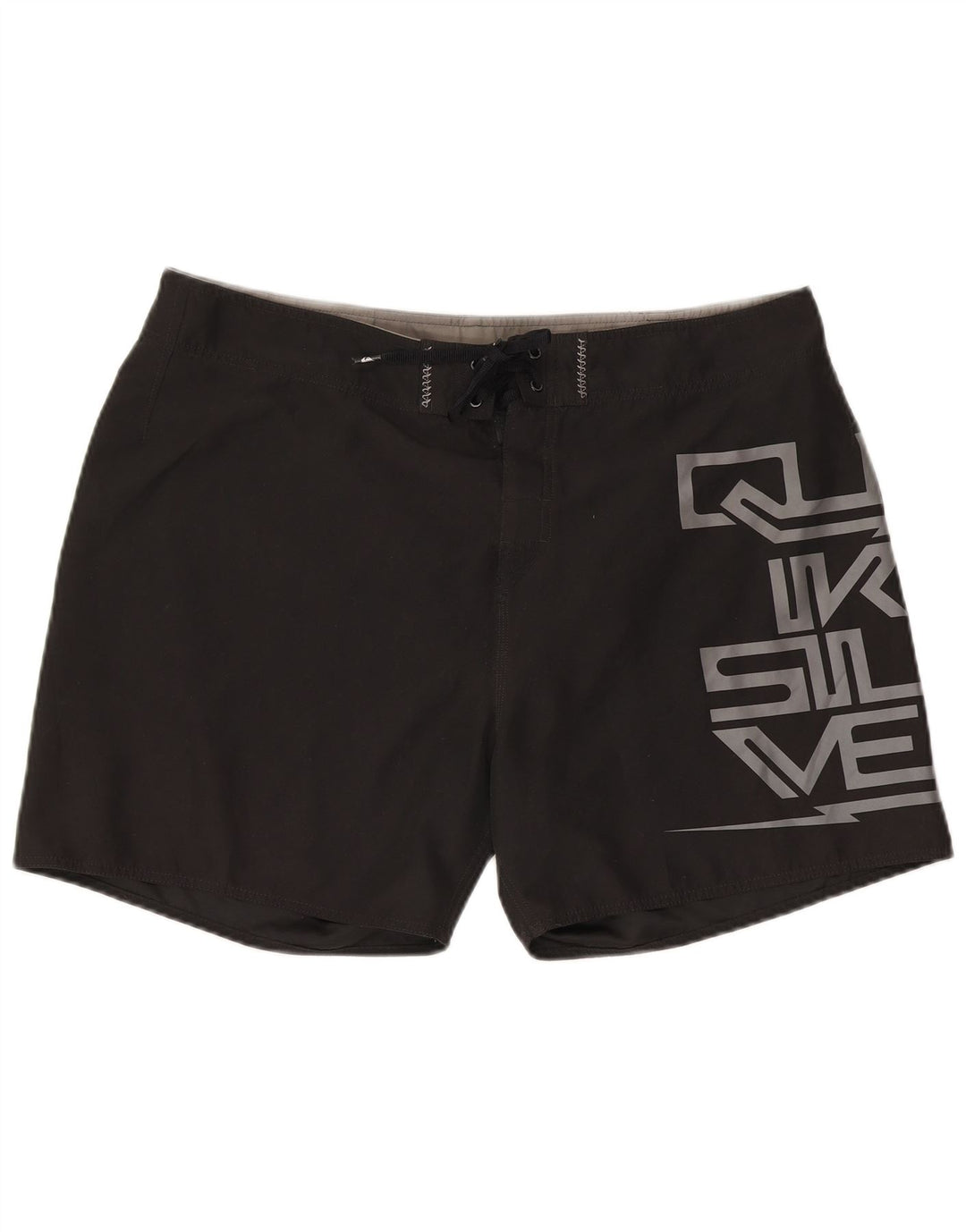 Quiksilver Mens Graphic Natação Shorts XL Poliéster Preto