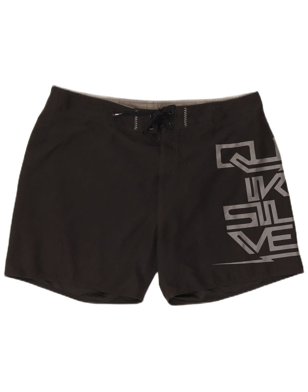 Quiksilver Mens Graphic Natação Shorts XL Poliéster Preto