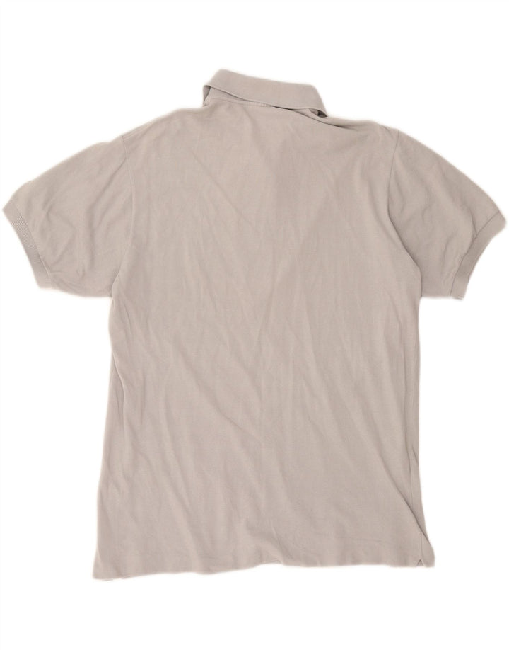 Camisa polo masculina LACOSTE tamanho 4 algodão cinza médio