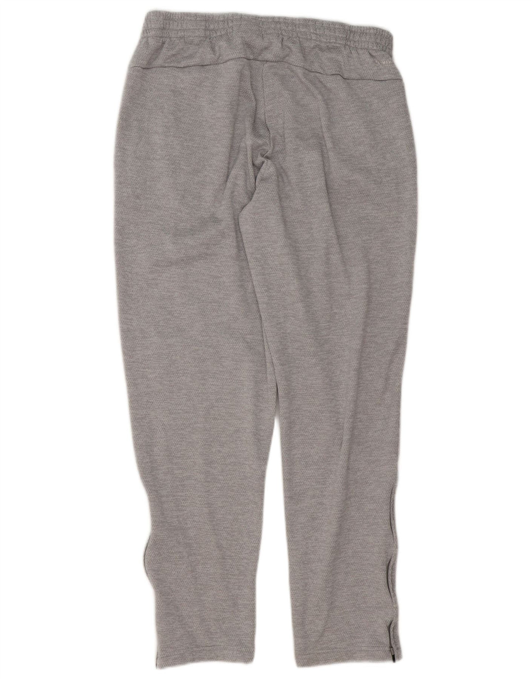 Calça de treino masculina Adidas grande poliéster cinza