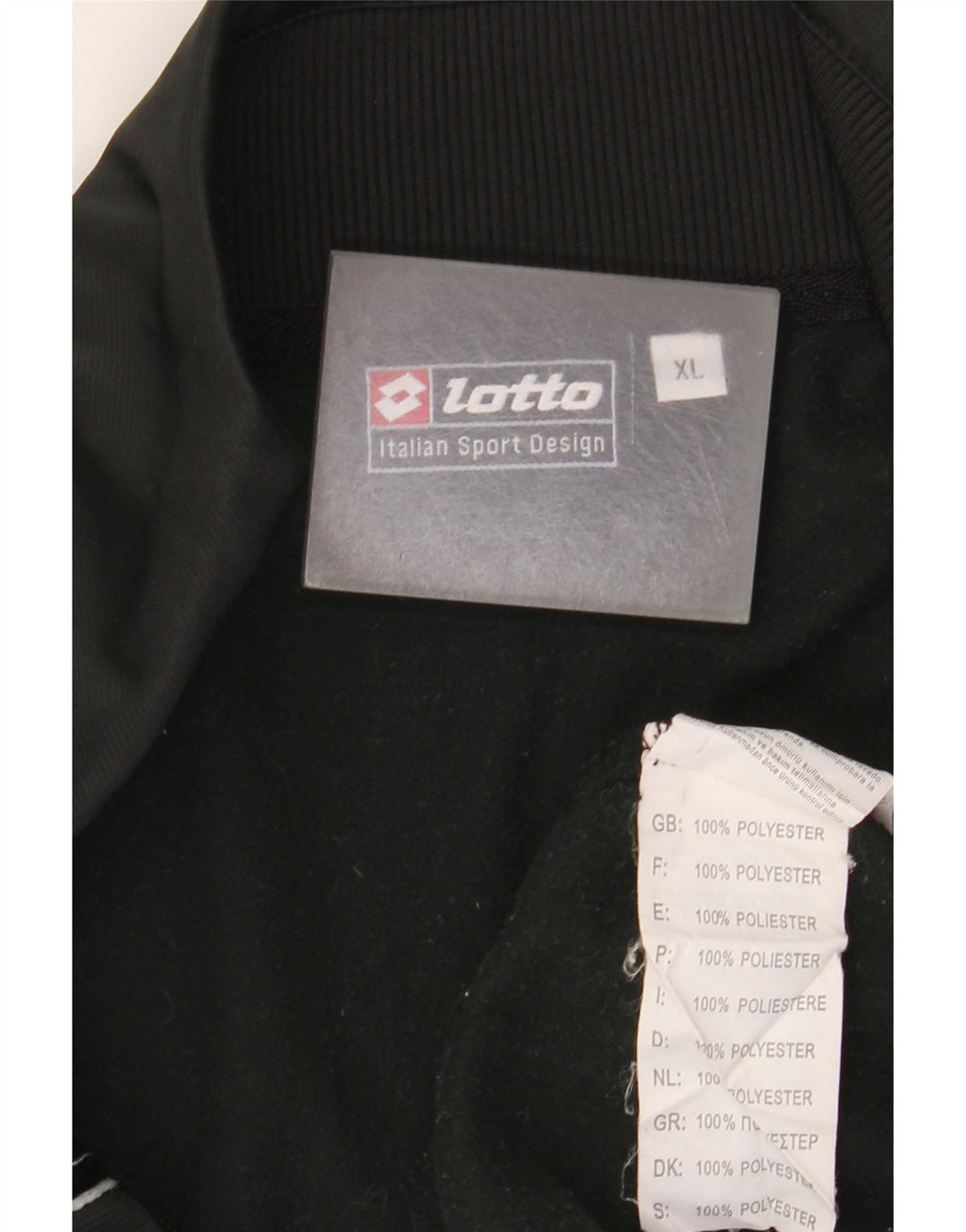 Lotto Mens Treino Top Jaqueta XL Poliéster Preto