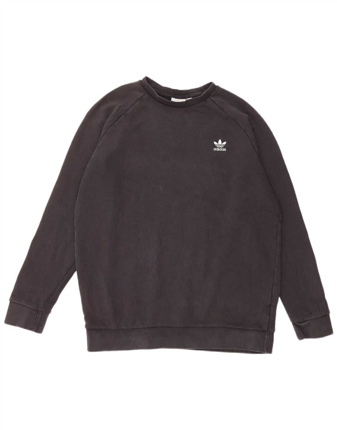 Adidas Mens Moletom Jumper Grande Algodão Preto