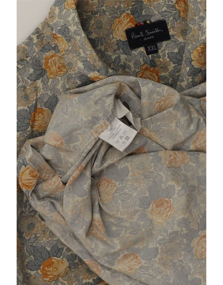 Camisa masculina Paul Smith 2XL algodão floral multicolorido