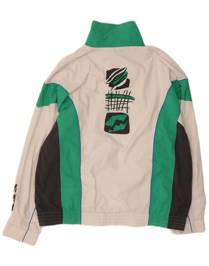 Lotto Mens Graphic Tracksuit Top Jacket XL Branco Colorblock