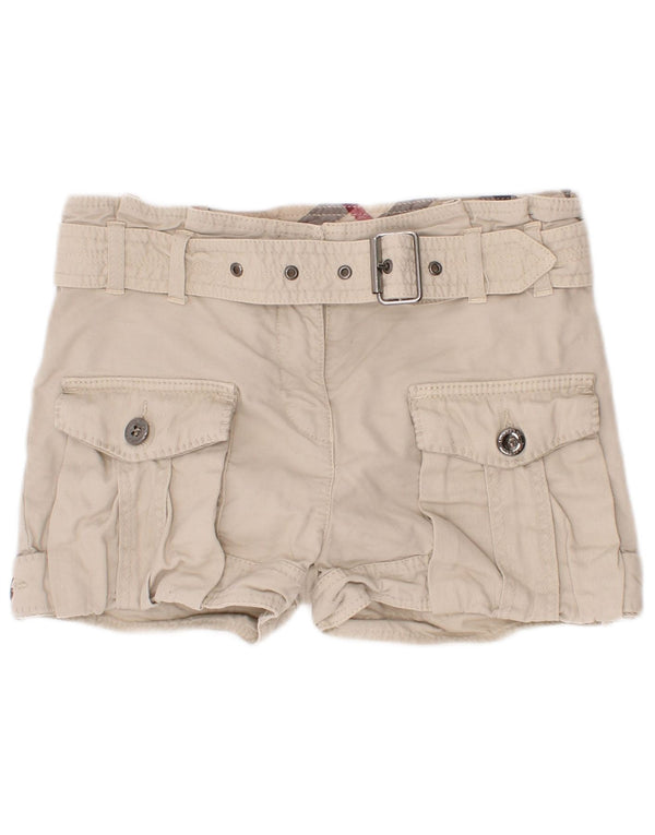 Shorts cargo femininos Burberry 5-6 anos W22 algodão bege