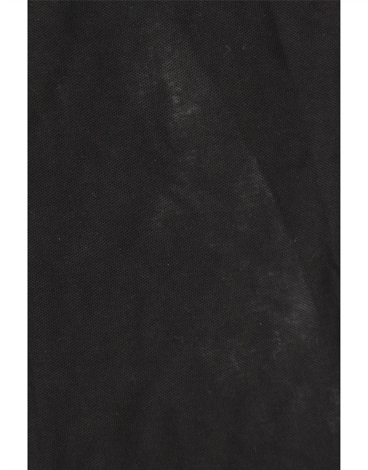 Camisa polo masculina LOTTO Life's grande algodão preto