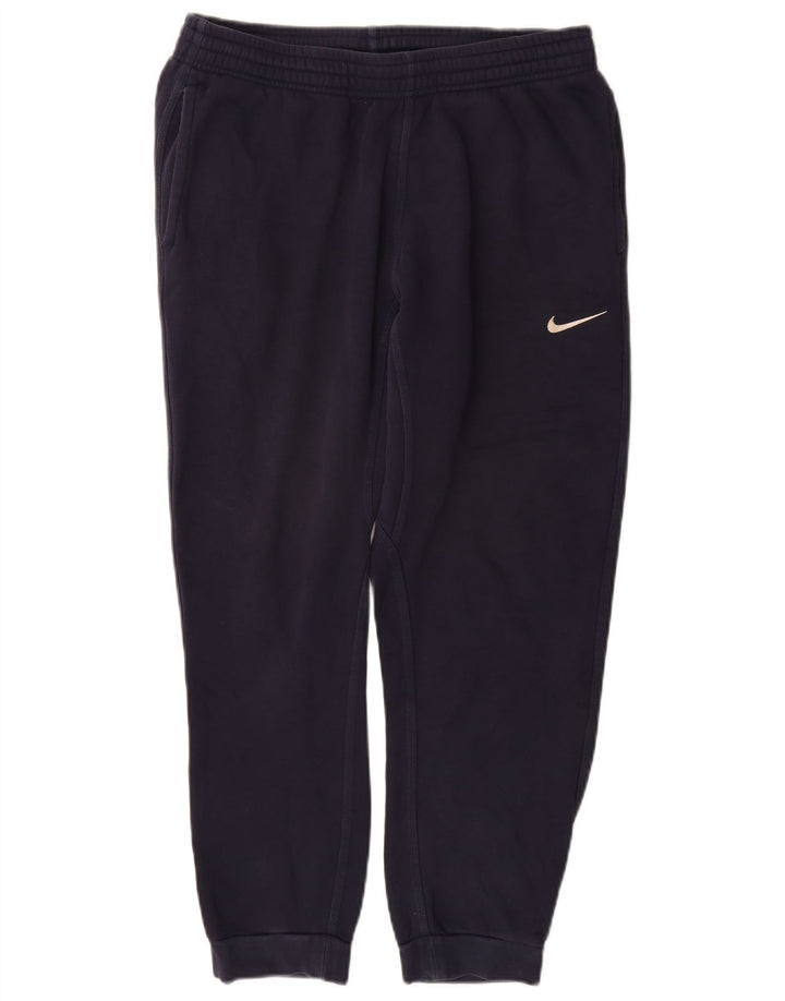 Calça de treino masculina Nike joggers médio azul marinho algodão