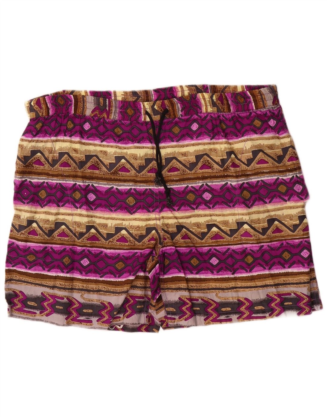 Shorts de natação masculino Santostefano grande algodão Fair Isle multicolorido