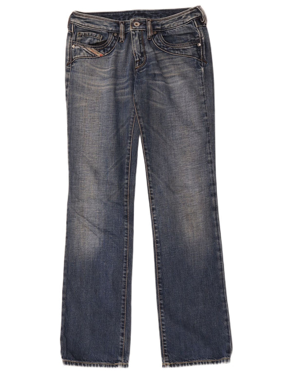 Diesel feminino bootcut jeans W26 L31 azul algodão