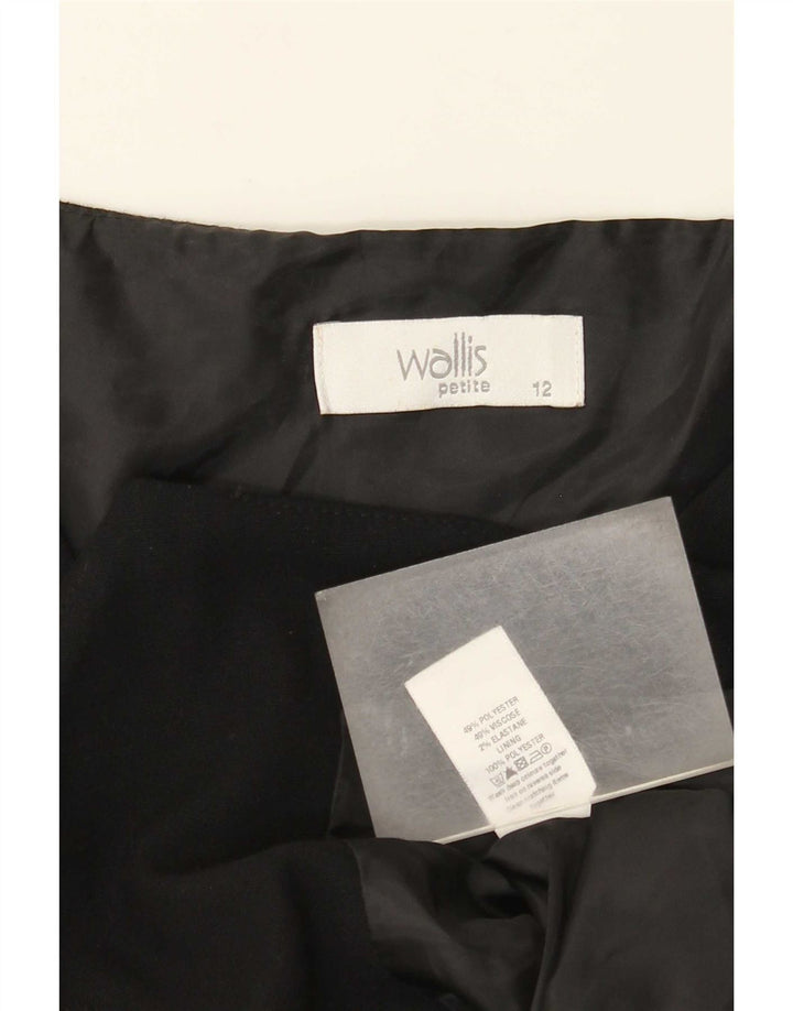 Colete feminino Wallis Petite UK 12 poliéster preto médio