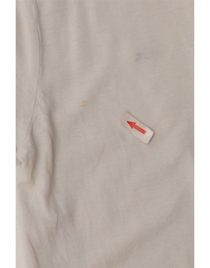 Camisa polo feminina Lacoste tamanho 42 grande algodão branco
