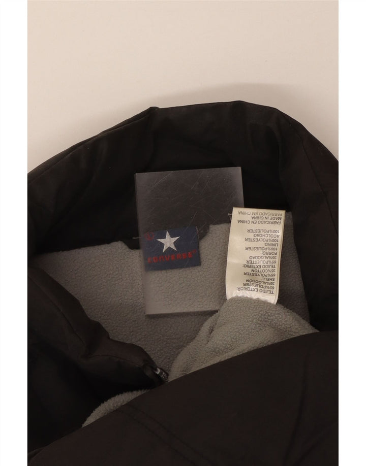 Colete acolchoado gráfico masculino Converse UK 40 grande poliéster azul marinho