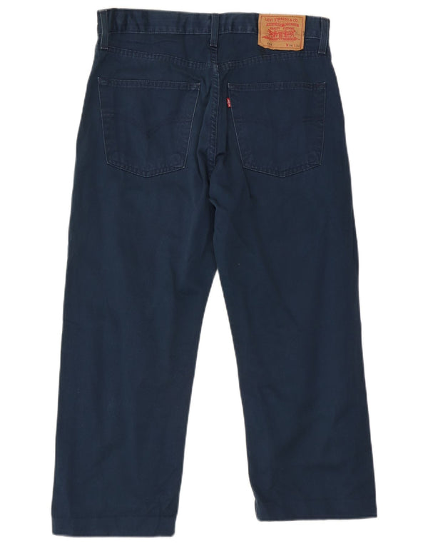 Calça casual masculina Levi's W34 L23 algodão azul marinho