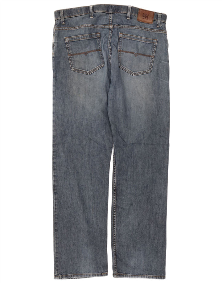 Jeans Marks & Spencer masculino regular fit reto W38 L33 algodão azul