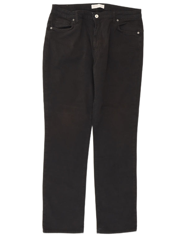 Calça jeans feminina Carrera Comfort Fit reta W34 L31 preta