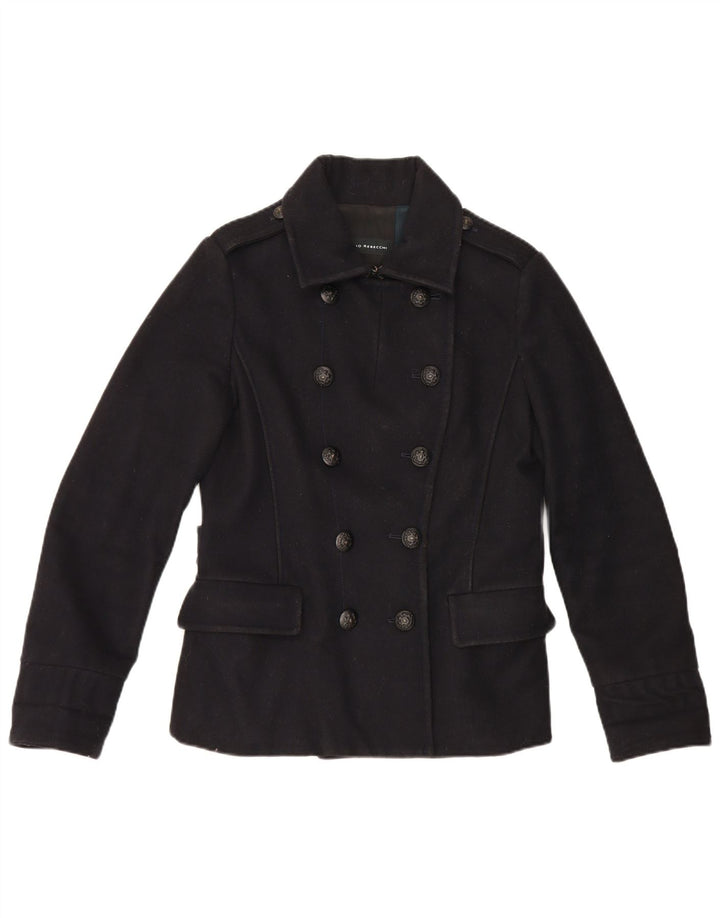 Casaco feminino Massimo Rebecchi Pea IT 44 lã azul marinho médio