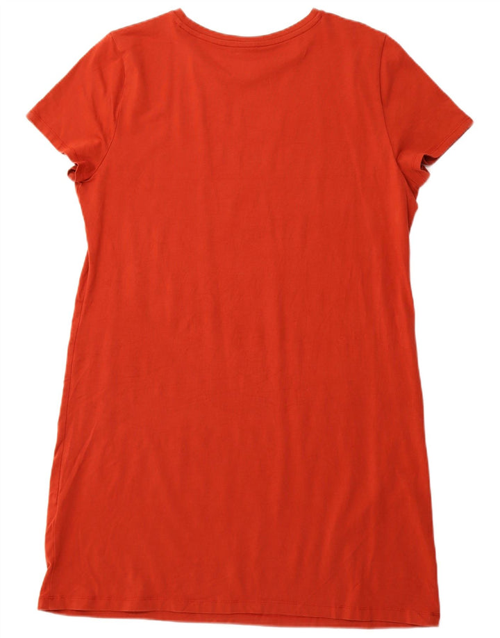 Vestido feminino TOMMY HILFIGER com camiseta gráfica Reino Unido 18 XL algodão laranja
